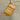 Yellow striped upcycled pouch