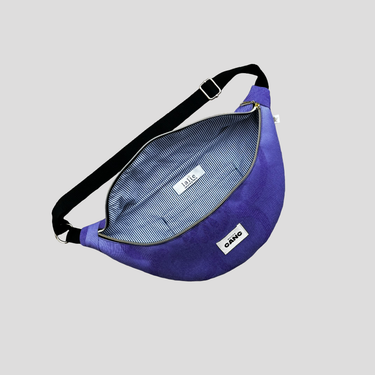 Purple upcycled fanny pack