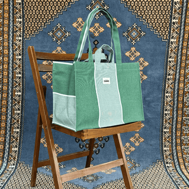 Sac cabas upcyclé Menthe